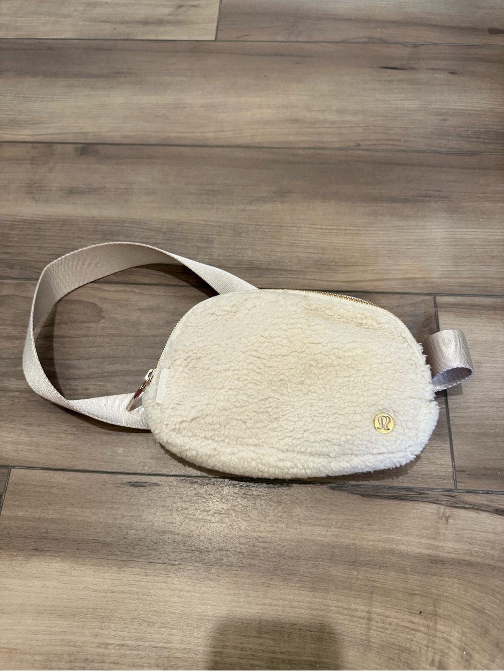 lululemon athletica Cream Sherpa Belt Bag